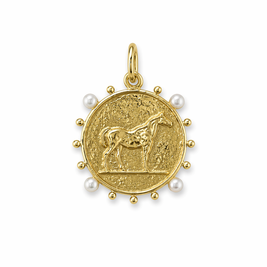Mini Pearl Horse Coin